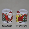 2016 christmas ceramic candle holder with santa and star design